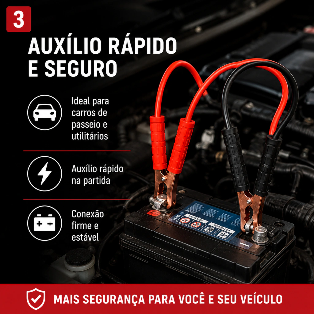 Cabo para Transferência de Carga Gadan 400A / 1000A - 2,5 m - Imagem 4